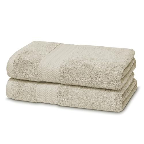 Victorio Lucchino Juego De Toallas 100 Algodón - 2 Toallas Baño Ducha 70x140cm - Color Beige Victorio Lucchino Juego De Toallas 100 Algodón - 2 Toallas Baño Ducha 70x140cm - Color Beige