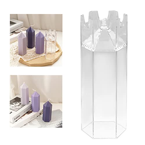 Generic Hexagon Candle Mould Diy Craft Plastic Pillar Soap Making Mold For Aromatherapy #TOP4