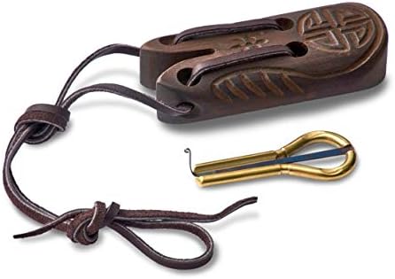 Jaw Harp by MUARO P.Potkin in Dark Wooden Case”Quiver”(Mouth Harp)