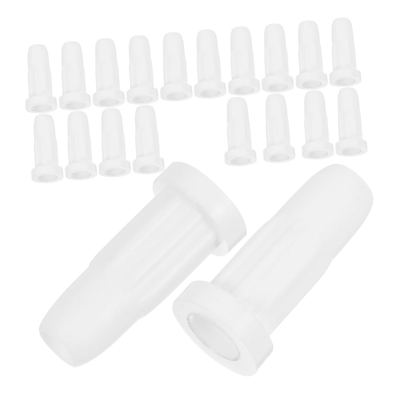VICASKY Protections De roulettes pour Meubles Lot de 40 Pièces en Plastique Solide, Butées De Roue Silencieuses Compatibles Lits Bébé Et Rangements, Housses Anti-Bruit Faciles à Installer