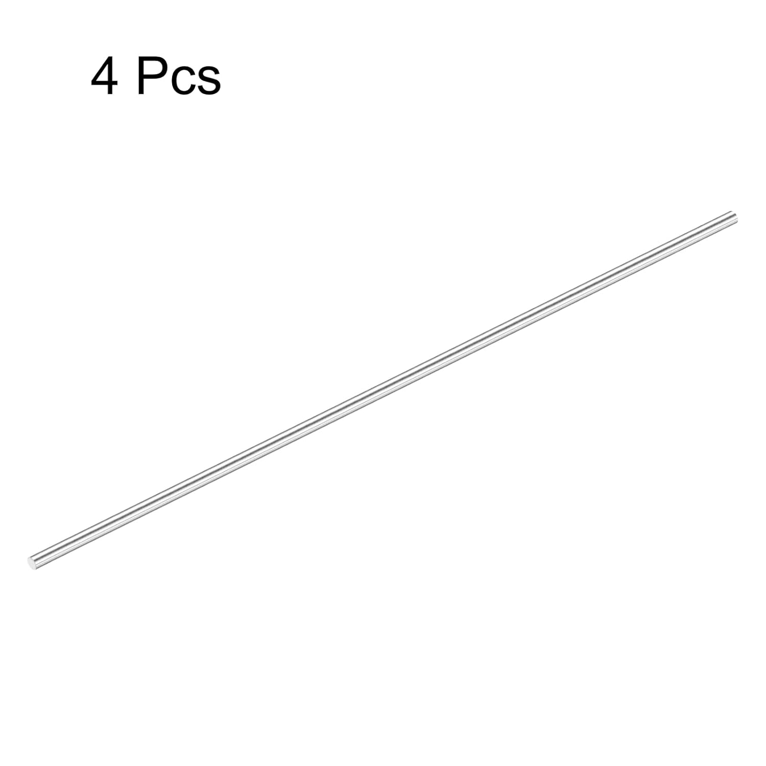 MECCANIXITY 1/4 Inch x 24 Inch 316 Stainless Steel Solid Round Rods Metal Lathe Bar Stock for DIY Craft 4 Pcs