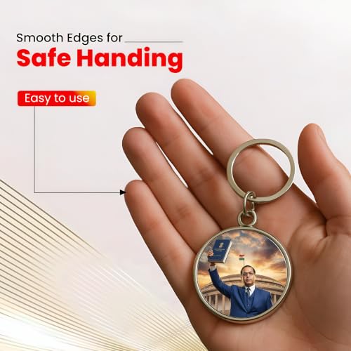 Image of MG | Protective Evil Eye /Spiritual Symbols /Om /Motivational Keychains | Double-Sided Metal Key Ring | Good Luck and devine Charm for Car, Bike, Home & Office