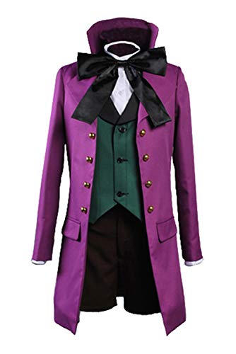 Ya-cos Kuroshitsuji Black Butler II 2 Alois Trancy Uniform Cosplay Costume Purple (Female:Medium)