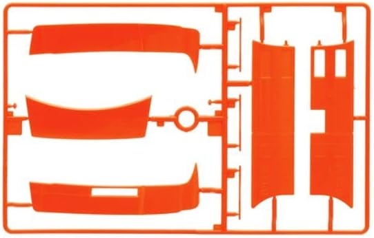 Orange plastic sprue with fender and spoiler parts for Italeri Iveco Highway 480 E5 Truck model