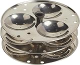 Tabakh 3-Rack Stainless Steel Hawkins Type Idli Stand, Makes 9 Idlys