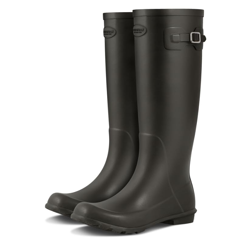 TerraTrax Brown Rain Boots