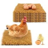 Mimoyalaso 6 Pack Nesting Pads for Chickens - Nesting Boxes for Chicken Accessories, 12"x 12" Washable Reusable Chicken Nest Liners for Laying Eggs, Chicken Supplies (Yellow)