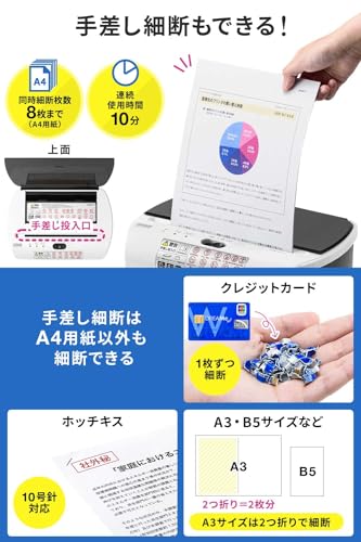 サンワダイレクト シュレッダー 400-PSD065 の商品画像 4