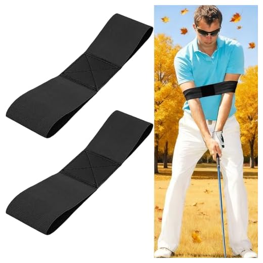 Exbrith 2 Pièces Golf Ceinture de Correction, Correction Posture D'aide à la Formation Golf, Swing Trainer Coude Posture de Swing, pour Tous Les Golfeurs, Améliorer Leur Posture de Swing