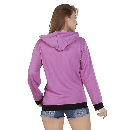 Image of CAUSTIC Women's Hoodie Jacket Sweatshirt - Casual Full Zip Up Long Sleeve Cotton Blend Outwear with Pockets & Hooded Top (White)