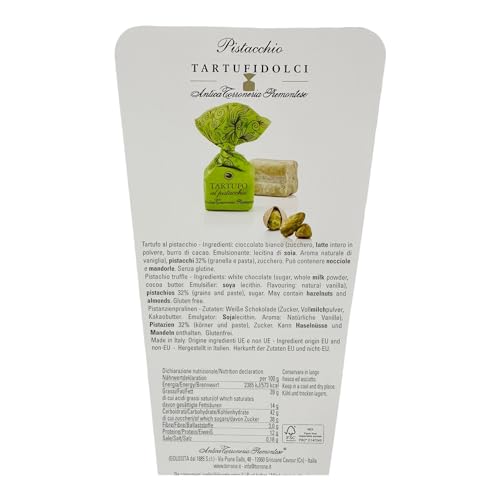 Kaukau Kakau Geschenkset 200g Box mit Antica Torroneria Piemontese Tartufo Schokoladentrüffel Tartufi Trüffelpralinen in verschiedenen Verpackungsvarianten: Geschnkbox, Geschenkkorb mini Präsent - Zusatzansicht 4 | Belgische Pralinen