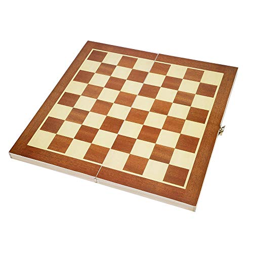 MRKU Set di Scacchi in Legno Scacchiera Pieghevole Internazionale Gioco di Scacchi in Legno Backgammon Walk Entertainment Versione Inglese Scacchi