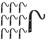 Angemessene Größe: Jeder Haken misst 10cm in der Höhe und erstreckt sich 7.6cm von der Wand, einfach zu installieren und funktioniert gut. Mkouo ist eine eingetragene Marke und unser Produkt wird professionell hergestellt und nur verkauft.