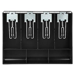 Kassa RegCash Register Insert Tray, Kassa Insert Vervanging Aantrekkelijke Hars ABS voor Restaurant met Metalen Clip…