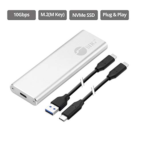 Caja externa SIIG para SSD NVMe USB C 10Gbps miniatura 2