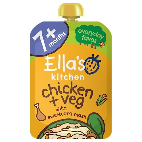 Ella's Kitchen Organic Chicken and Veg Baby Pouch 7+ Months, 130g