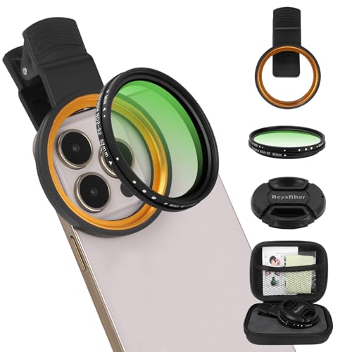 Filtro variable ND2-32 de 52 mm para teléfono ideal para fotos de viajes y vídeos en exteriores