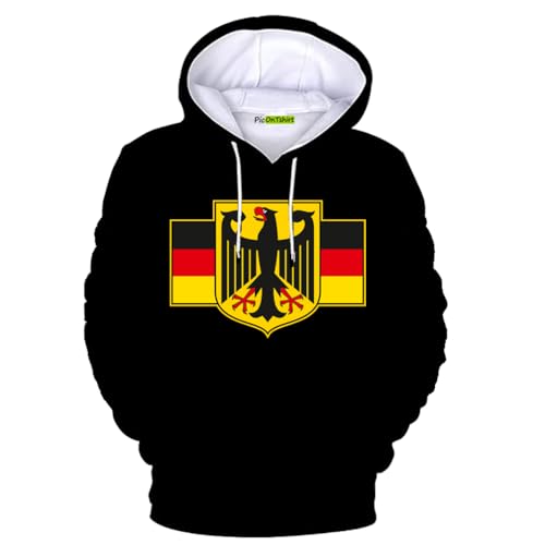 100% Cotton Heavyweight Vintage Germany German Flag Hoodies for Men Pride Gift Sweatshirt Outwear