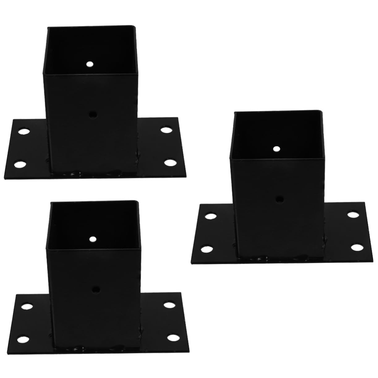 Soporte base de poste metálico para solucionar barandillas y buzones flojos
