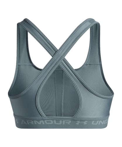 Image of Under Armour Crossback Mid Impact Heather Bra