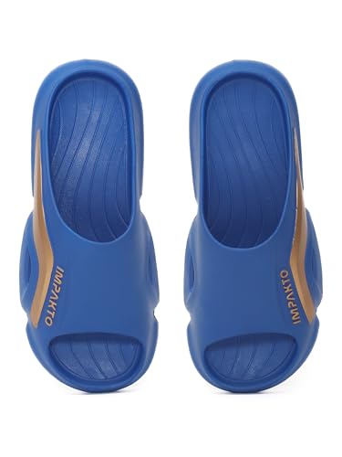 Image of Impakto Men EVA Flip Flops | Lightweight, Soft & Comfortable Slippers | Wide Toe Box, Airflow Ventilated Design, Anti-Skid & Water-Resistant, Indoor & Outdoor Chappal | Everyday Essentials