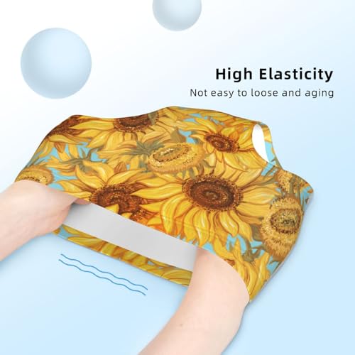 Hand Drawn Sunflowers Theme Girls' Underwear Soft Cotton Little Girls Panties Comfort Briefs4