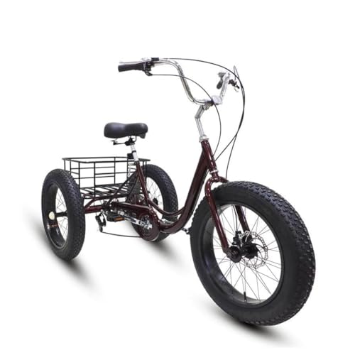 Triciclo 20 pulgadas para adultos, 7 velocidades miniatura 1