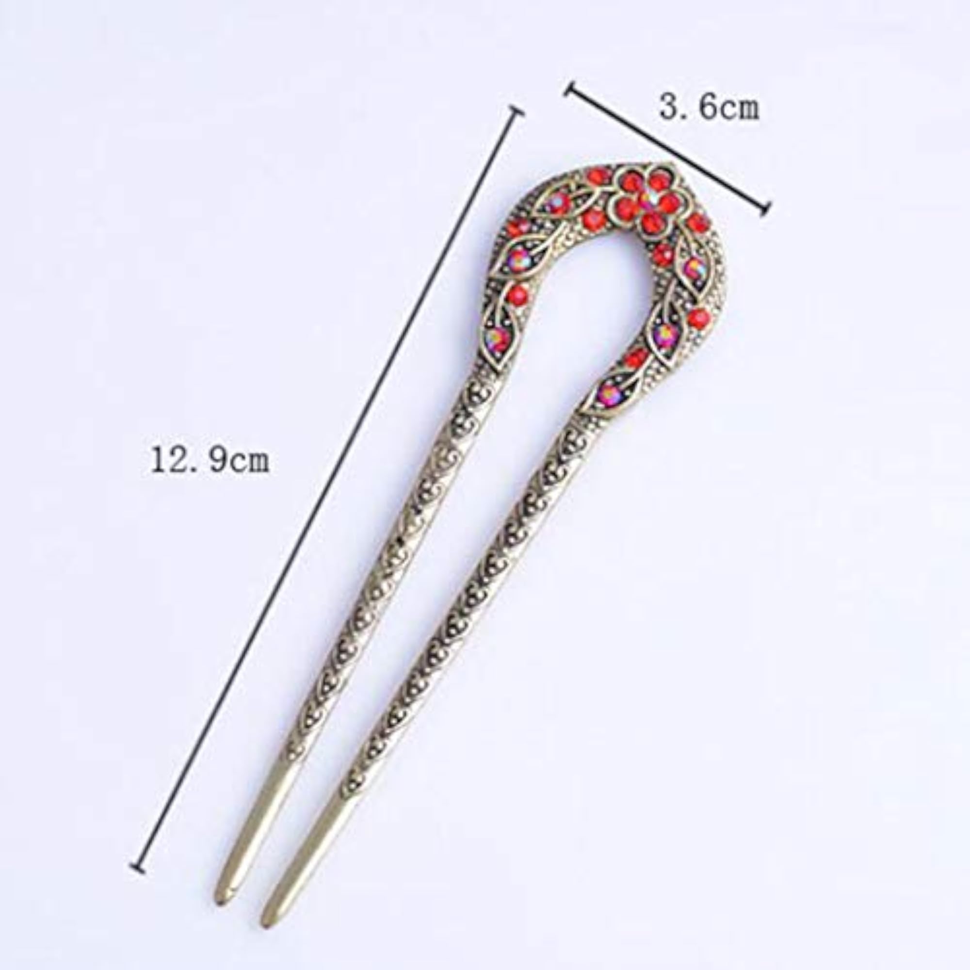 U Shape Hair Stick Blue