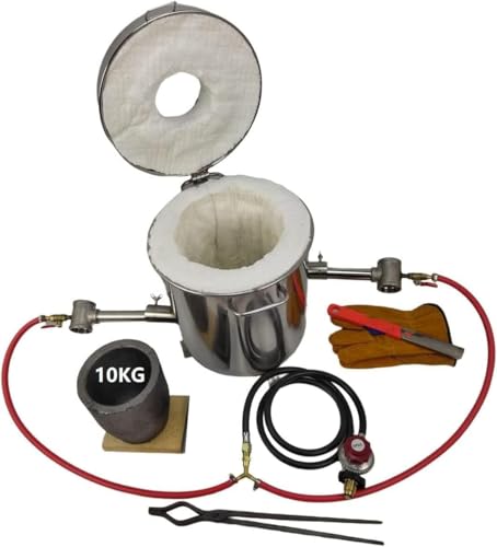 Double Burner 10 KG Gas Metal Melting Furnace Propane Forge Casting Tool