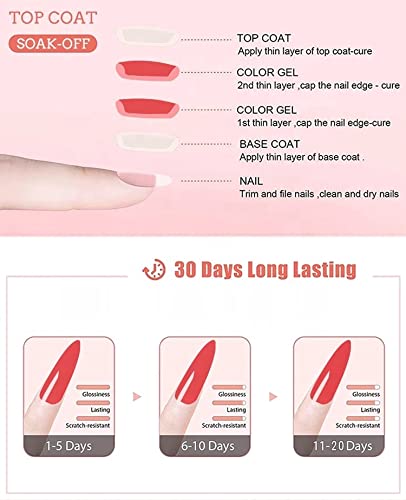 COSLIFESTORE 4-Piece Gel Base, Top & Matte Top Coat Set 7.5ml 2