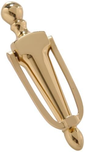 The Hillman Group 852394 6-1/2″ Door Knocker – Solid Brass – Bright Brass Finish 1-Pack
