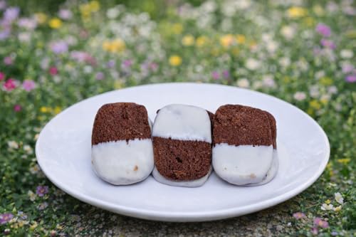 Image of MOM'S BAKERY Black and White Cookies 200 gm with White Cream Coating | Soft & Rich Chocolate Baked Treats | T45 Flour, Butter, Sugar, Vanilla Essence | Perfect for Cookie Lovers | Healthy & High Fiber Biscuits for Anytime Cravings for Breakfast