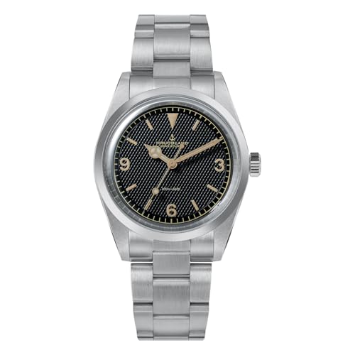 Montre automatique NH38 Hruodland F029 en acier inoxydable 316L et verre saphir bombé