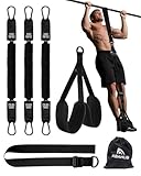 Abahub Juego de Bandas Dominadas, Banda Asistencia para Dominadas 75-225 lbs, Banda para Pull-up Dominadas, Entrenamiento en Casa y Gimnasio, Entrenamiento de Fuerza, con Bolsa Transporte