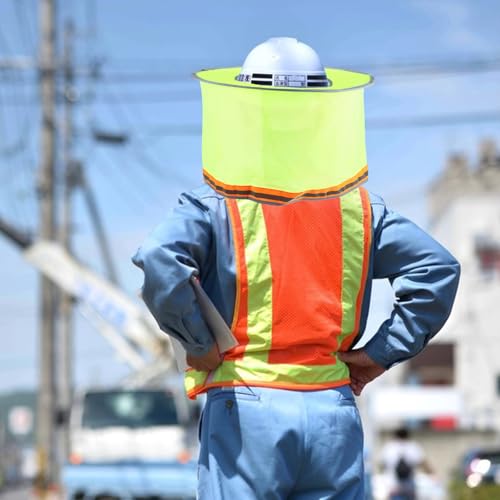 Parasol protector contra el calor extremo con visera de ala completa de obra 4