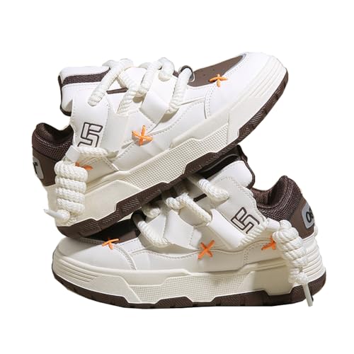 Baskets Y2K femme Artykey marron, chaussures plateforme confortables taille 42 pour pieds sensibles