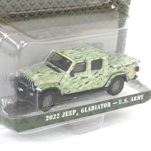 Greenlight 1/64 2022 Jeep Gladiator US Army Camouflage miniatura 2
