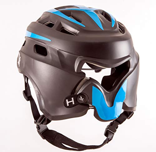The Hummingbird V2 Girls Lacrosse Helmet (Black, Medium)