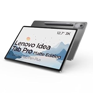 Lenovo Idea Tab Pro Tablet 32, 7 cm (12, 7 Zoll), 3K, Matte Edition (MediaTek Dimensity 8300, 8 GB RAM, 128 GB UFS 3.1, 144 Hz, Wi-Fi 6E, Bluetooth 5.3, Android 14), Mondgrau, inklusive Tab Pen Plus