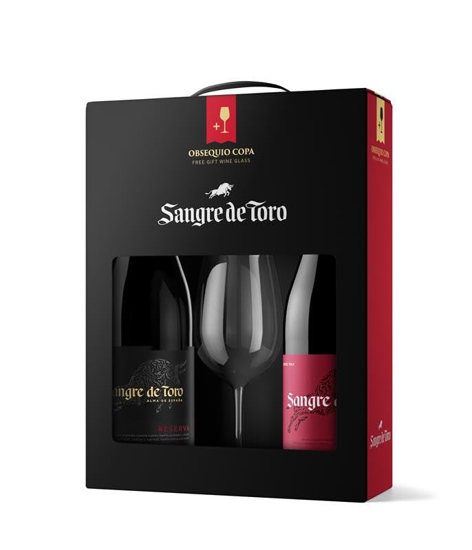 Estuche 1 Sangre de Toro + 1 Sangre de Toro Reserva + copa
