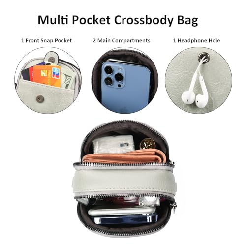 Small Crossbody Bags for Women Leather Cell Phone Purse Bag Wallet Shoulder Handbags with Adjustable Strap2
