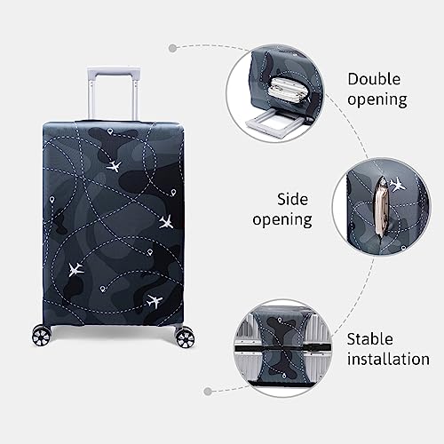 OrgaWise Kofferhülle Luggage Cover Gepäck Cover Gepäckabdeckung for Travel Luggage Schutzhülle Koffer(Flight, XL (29''-32''))