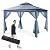 yoyomax 13X13 Outdoor Pop Up Gazebo with Netting, Portable Gazebo Waterproof Patio Canopy Shelter with Double Roof Tops and 169 Square Feet of Shade for Beach Parties, Camping and Picnics - Gray