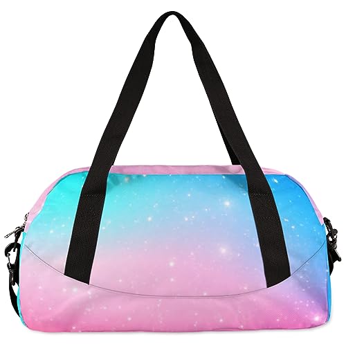 Bardic Kids' Duffel-Bag, Dance Gymnastics Personalized Overnight Travel Bag, Polyester, Multicolor 616, 18.5x7.9x9.4 inches4