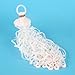 FameFame 10Pack Streamers Poppers, No Mess Paper Crackers, Hand Throw Confetti Streamer for Birthday Wedding Party Celebrations, White