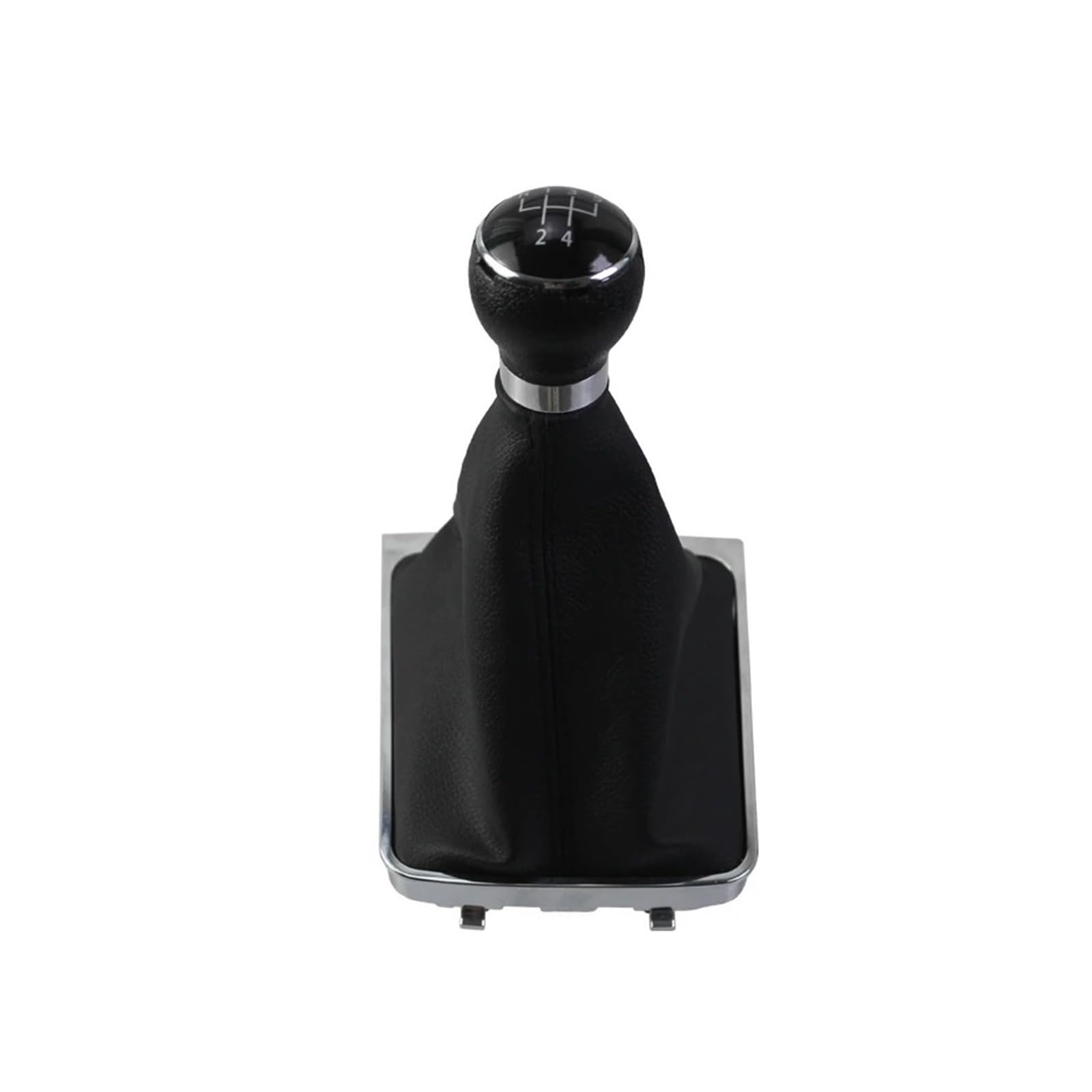MKGKACVCPT Car Gear Lever Head for VW for Passat B6 2005-2012 5/6 Speed Manual Gear Shift Knob Stick Shifter Gaiter Boot Cover Car(Leather 5 Speed)