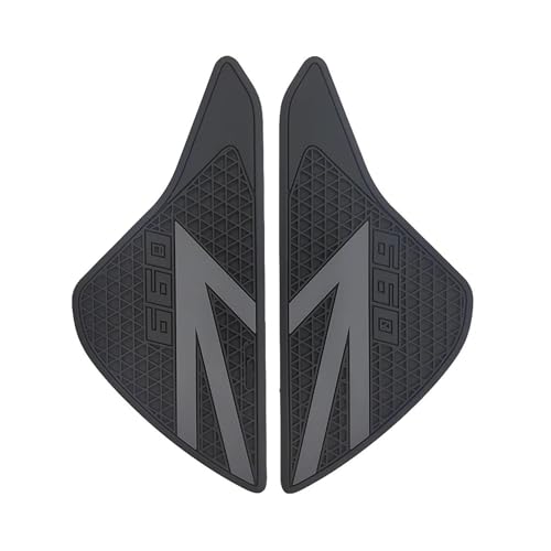 Autocollants de traction garde Trident 660 protection caoutchouc noir