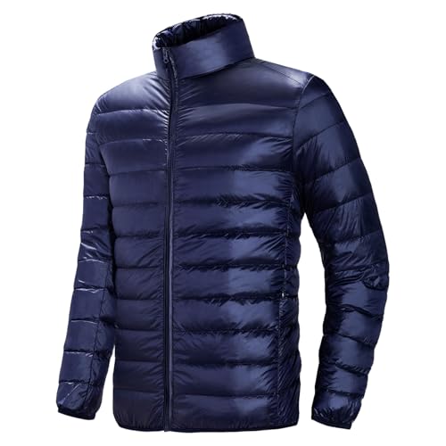 Doudoune légère à col montant homme veste hiver fine