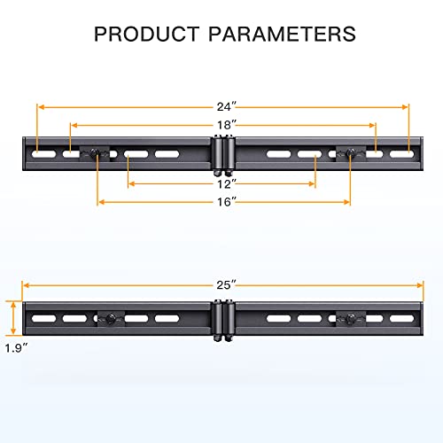 Tv Wall Mount Extension Bracket, Tv Mount Extender Fitting 16”-24” Wood Stud Extension Arm For Universal Tv Wall Plate Tv Centering Sliding Bracket Holds 132Lbs By Perlegear - Pgue1 #TOP3