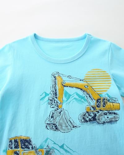 Image of AIWUHE Toddler T Shirts Cotton Summer Tshirts Boys Girls Short Sleeve Tee Tops Casual Graphic Clothes Crew Neck Shirts 2-6Y